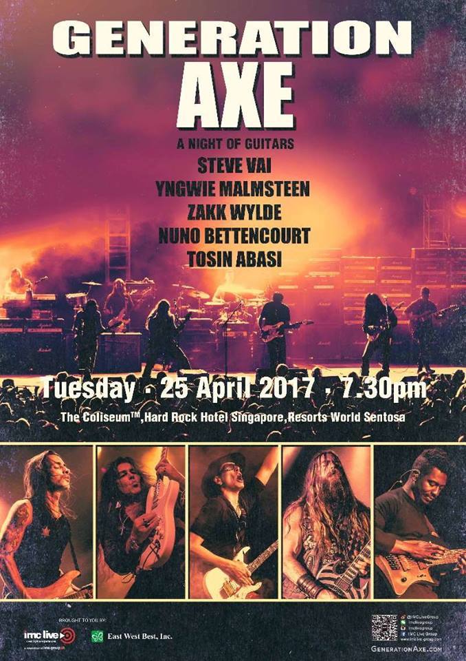 singapore guitar rock concert metal steve vai yngwie tosin wylde bettencourt