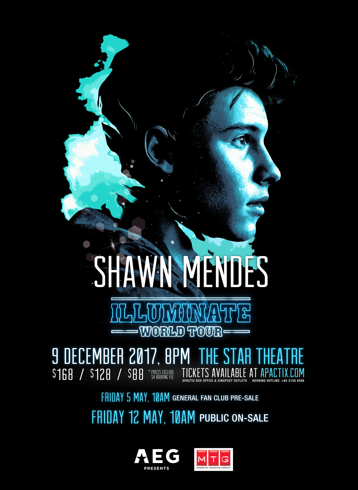 shawn mendes, singapore, the star theatre