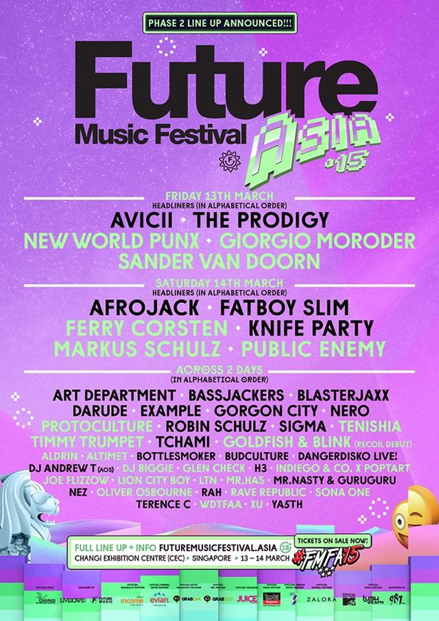 Future Music Festival Asia Full Lineup Announced! Bandwagon Music